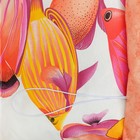 Подушка-матрас со съемным чехлом 186х66 см, жаккард рыбки, оранжевый, синтетич. волокно - Фото 3