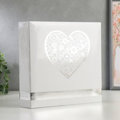 Фотоальбом на 200 фото 10х15 см "Сердечное лето" бумажные листы 22х22,5х5 см