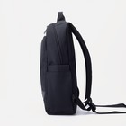Рюкзак мужской на молнии, наружный карман, цвет чёрный - Фото 2