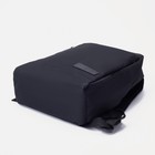 Рюкзак мужской на молнии, наружный карман, цвет чёрный - Фото 4