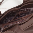 Сумка женская, отдел на молнии, наружный карман, цвет коричневый - Фото 3