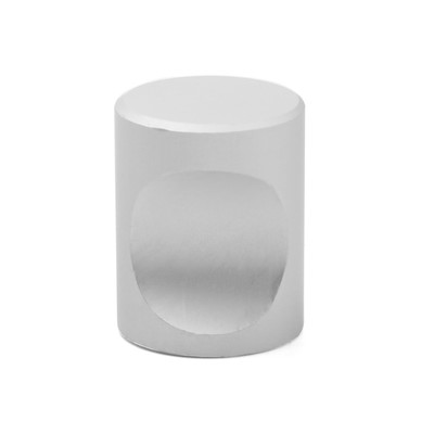 Ручка кнопка ТУНДРА РК102 d=16 мм, цвет матовый хром