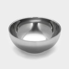 Миска «Трефор», 500 мл, d=15 см, с двойными стенками, нержавеющая сталь - Фото 2