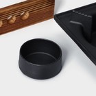 Подставка для подогрева блюд, 20×20×8 см, с деревянной подставкой - Фото 7