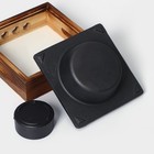 Подставка для подогрева блюд, 20×20×8 см, с деревянной подставкой - Фото 8