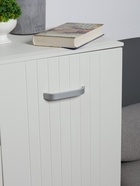 Ручка-скоба мебельная ТУНДРА РС109, м/о 128 мм, цвет матовый хром - фото 60772193