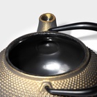 Чайник Доляна «Восточная ночь. Золото», 300 мл, с ситом, чугун, индукция, золотистый - Фото 4