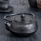 Чайник «Гафу», 500 мл, с ситом, цвет чёрный - Фото 1