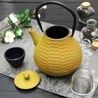 Чайник «Плетение», 1 л, с ситом, цвет жёлтый - Фото 2