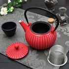 Чайник «Тео», 500 мл, с ситом, цвет красный - Фото 2