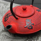 Чайник с ситом 800 мл "Китайская мудрость", цвет красный - Фото 4