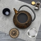 Чайник «Виктори. Золото», 600 мл, с ситом, цвет чёрный - Фото 3