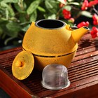 Чайник «Аман», 1 л, с ситом , с эмалированным покрытием, цвет жёлтый - Фото 2