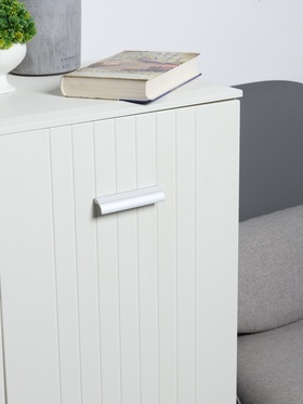 Ручка-скоба мебельная ТУНДРА РС127, м/о 96 мм, цвет матовый хром