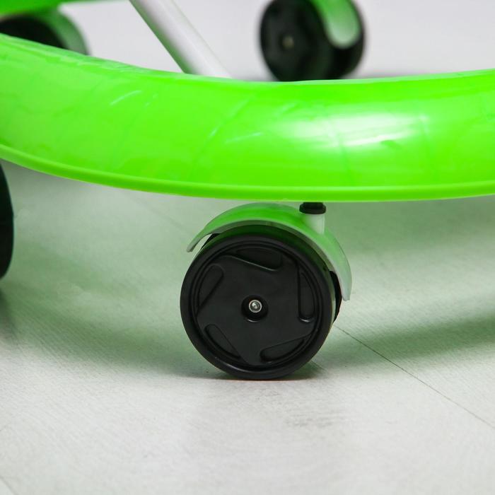 Ходунки «Маленький водитель», 8 колес, муз., зеленый - фото 1890722891