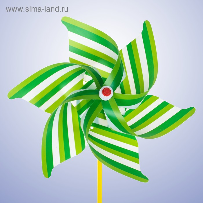 Ветерок «Полосатик», цвет зелёный - Фото 1