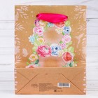 Пакет крафтовый вертикальный «Ты очаровательна!», ML 23 × 27 × 8 см - Фото 3