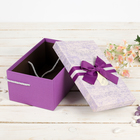 Набор коробок 3 в 1, фиолетовый, 31 х 20 х 15 - 25 х 16 х 11 см - Фото 3