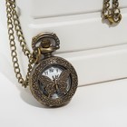 Часы карманные "Бабочка", кварцевые, 3.5 х 2.6 см - фото 298938749