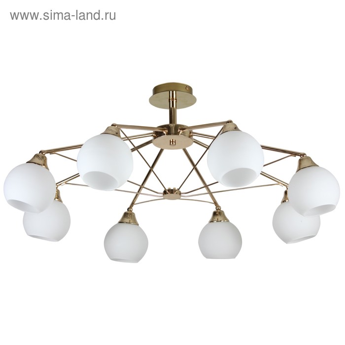 Люстра "Эстель" 8 ламп E27 60Вт золото - Фото 1