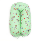 Подушка для беременных, 30х190 см, бязь, на молнии, пенополистерол, сумка, Гуси зелёные - Фото 1
