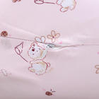 Подушка для беременных, 30х190 см, бязь, на молнии, пенополистерол, сумка, Мишка, розовый - Фото 3