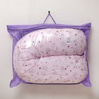 Подушка для беременных, 34х170 см, бязь, на молнии, файбер, сумка, Мишка роз - Фото 4