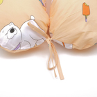Подушка для беременных 34*170 бязь, на молнии, файбер, сумка, Мишка с мороженым беж - Фото 2