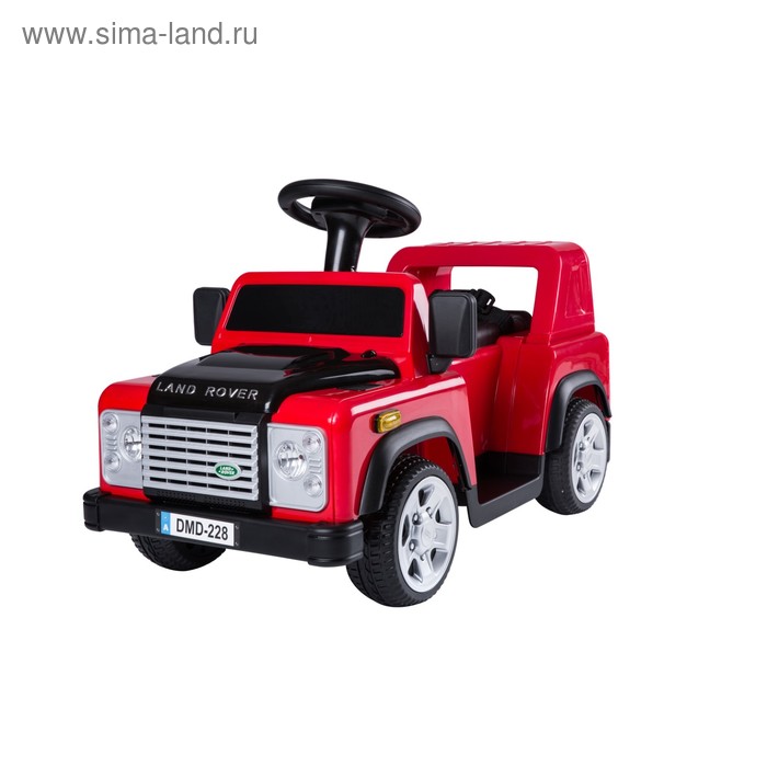 Электромобиль LAND ROVER DEFENDER, цвет красный - Фото 1