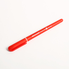 Ручка шариковая 1,0 мм стержень красный, корпус красный - Фото 1