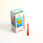 Ручка шариковая 1,0 мм стержень красный, корпус красный - Фото 2