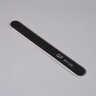 Пилка для ногтей, прямая, 80/100 грит, 18 см, чёрная - Фото 2