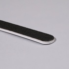 Пилка для ногтей, прямая, 80/100 грит, 18 см, чёрная - Фото 3