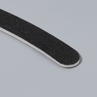 Пилка для ногтей, бумеранг, 80/100 грит, 18 см, чёрная - Фото 3