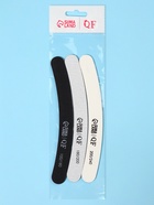 Набор пилок для ногтей, бумеранг, 100/180, 180/200, 200/240 грит, 18 см, 3 шт. - Фото 3