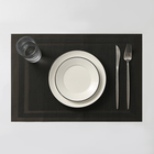 Салфетка сервировочная на стол «Окно», 45×30 см, цвет тёмно-коричневый - фото 318040376