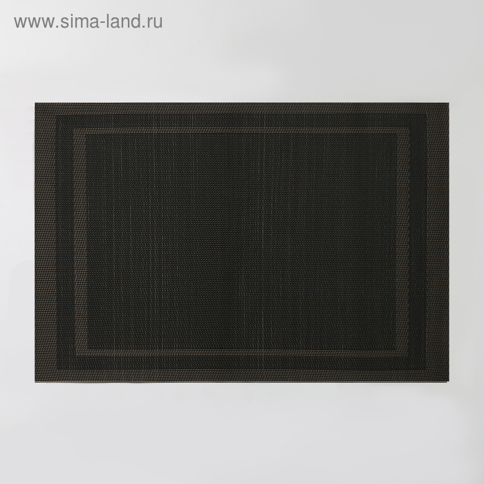 Салфетка сервировочная на стол Доляна «Окно», 45×30 см, коричневая - Фото 1