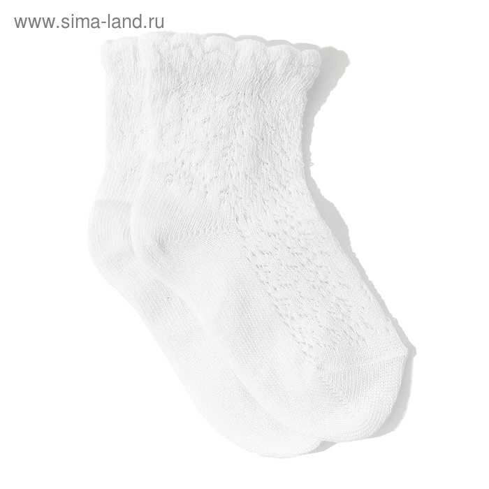 Носки детские С567(С) цвет белый, р-р 20-22 - Фото 1