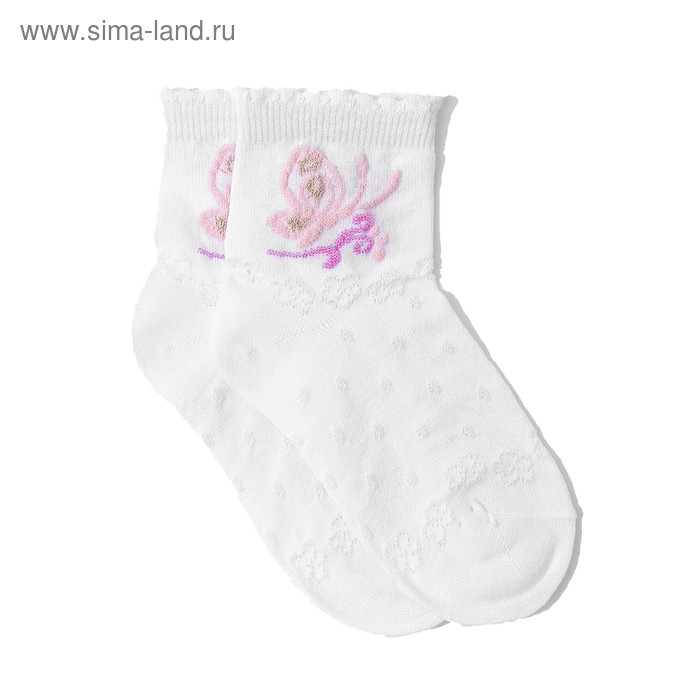 Носки детские С803(С) цвет белый, р-р 14-16 - Фото 1