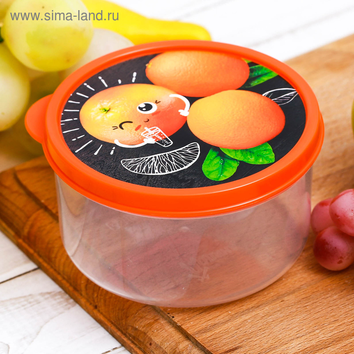 Ланч-бокс "Апельсин", 300 мл - Фото 1