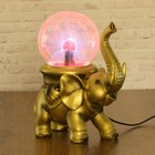 Плазменный шар полистоун "Золотой слон" 21х15х11 см - Фото 2