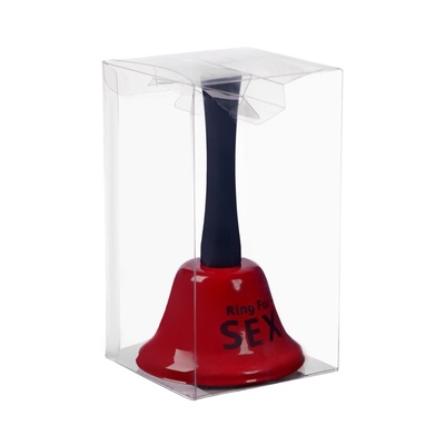 Колокольчик металлический, звонок настольный Ring for a sex, 13.5×7.5×7.5 см