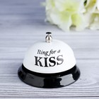 Звонок настольный "Ring for a kiss", 7.5 х 7.5 х 6 см - фото 318040559