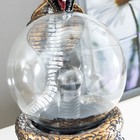 Плазменный шар полистоун "Кобра" золото 21х13х10,5 см - Фото 8