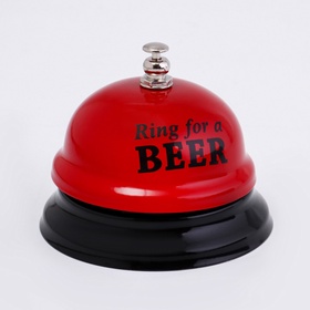 Звонок настольный Ring for a beer, 7.5×7.5×6 см