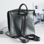 Рюкзак-сумка, отдел на молнии, наружный карман, цвет зелёный - Фото 3