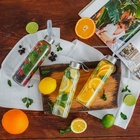 Бутылка для воды «Лидо», 500 мл, h=22.5 см, стекло, ремешок МИКС - Фото 5