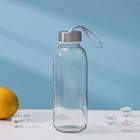 Бутылка для воды стеклянная «Лидо», 500 мл, h=22,5 см, цвет ремешка МИКС - фото 10028635