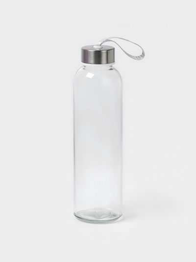 Бутылка для воды «Лидо», 500 мл, h=22.5 см, стекло, ремешок МИКС