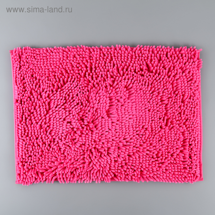 Коврик «Букли», 40×60 см, цвет розовый - Фото 1